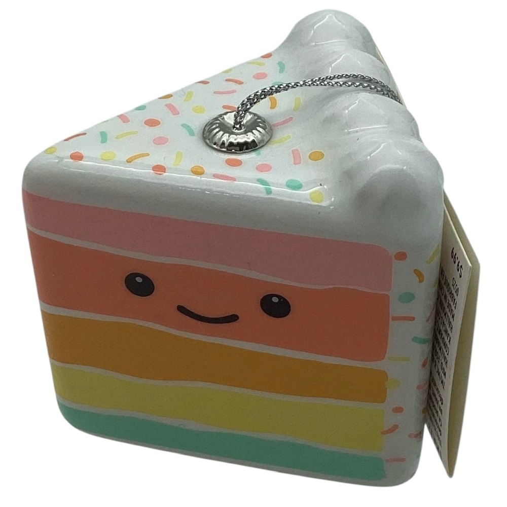 Hallmark Rainbow Slice of Cake Shatterproof Christmas Ornament (NWT) - Picture 13 of 14
